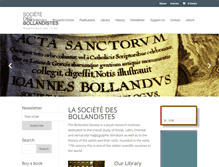 Tablet Screenshot of bollandistes.org